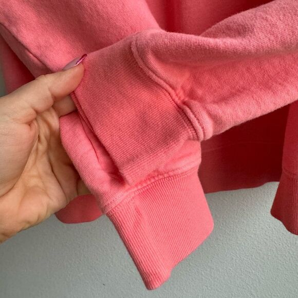 Clare V Discotheque Sweatshirt Anthropologie Sweater Salmon Pink Size Large - Picture 9 of 9